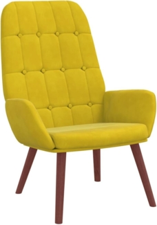 vidaXL Relaxsessel Gelber Samt 4102639