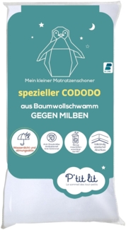 P'tit Lit - Anti-Staubmilben Baby Matratzenschoner Cododo | Wasserdicht | Frottee aus 100 % Baumwolle | Saugfähig und leise | Oeko Tex