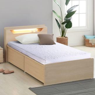 Easy Comfort Matratze Komfortschaum Rollmatratze, Härtegrad 3 (H3), Weiß, 140x200 cm