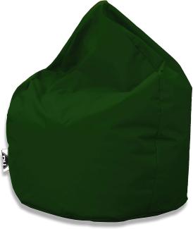 PATCH HOME Patchhome Sitzsack Tropfenform - Dunkelgrün für In & Outdoor XXL 420 Liter - mit Styropor Füllung in 25 versch. Farben und 3 Größen
