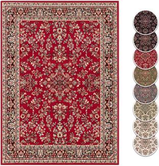 Kurzflor Orient Teppich Zabul - 160x220x0,8cm - rot