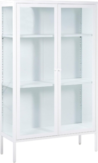 Vitrine NASH Metall 90 cm 35 cm Weiß