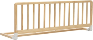 Safety 1st Wooden Bed Rail 110cm, Bettgitter Rausfallschutz, 18 Monate–5 Jahre, Verstellbares Bettschutzgitter, Automatische Sperre, FSC®-zertifiziertes Holz, Leicht zu Falten und Lagern, Natural Wood