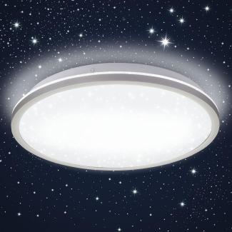 LED Deckenleuchte Sternenhimmel 18W ultraflach Deckenlampe Rückbeleuchtung 28cm