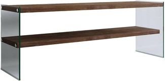 Dmora TV-Schrank Sargas 120 x 35 x 45 cm Braun 2 Fächer, 1 Fach