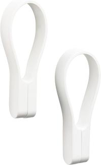 Zone Denmark Handtuchhalter Loop Magnet, 2er Set, Handtuchaufhänger, Handtuchclip, Silikon, White, 27925