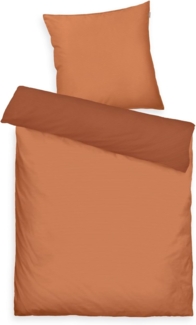 TOM TAILOR HOME Bettwäsche TWO-TONE SOLID COLORS in Gr. 135x200cm, 155x220cm oder 200x220cm, Satin, 2 teilig, new bedroom, Doppelnaht am Kissen