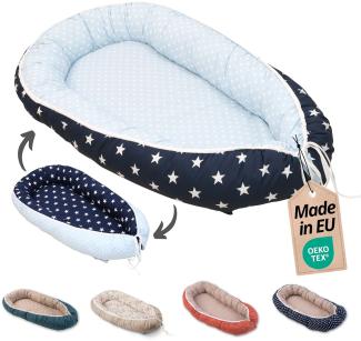 Ullenboom Babynest & Cocoon Blau Hellblau 55x95 cm