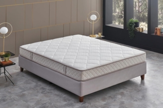 Yatas Bedding Penta-Z Taschenfederkernmatratze, Komfortschaum^Hourglass Taschenfedern^Polyester, weiß, 100x200 cm