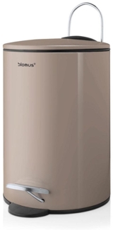Blomus 'Tubo' Treteimer, Kunststoff / Stahl pulverbeschichtet, 3 Liter, Taupe