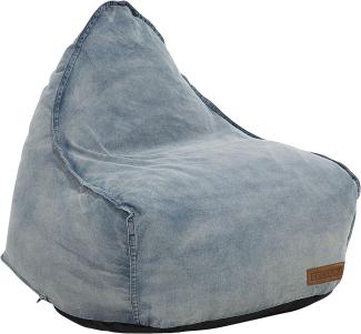 'DROP' Sitzsack Jeans, 200 l, Polyester Blau, 75 x 63 x 73 cm