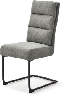 riess-ambiente Freischwinger COMFORT vintage grau, Esszimmer · Webstoff · Metall · Industrial Design