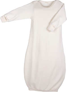 Popolini iobio Schlafhemd Schlupf-Schlafsack Ecru Weiß GOTS Jersey Bio-Baumwolle 100% kbA 74/80