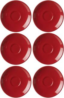 Ritzenhoff & Breker DOPPIO Espressountertasse 12 cm rot 6er Set