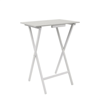 WELL HOME MOBILIARIO & DECORACIÓN Beistelltisch, rechteckig, weiß, Holz, 48 x 35 x 65 cm