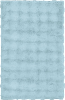 Kleine Wolke Badematte Cloud, Höhe 28 mm, rutschhemmend beschichtet, fußbodenheizungsgeeignet, Polyester, rechteckig, Badteppich, Uni Farben, Hoch-Tief Effekt, besonders weich