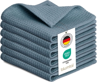Blumtal Geschirrtuch Set 50x70 oder 30x30 cm, 100% Baumwolle, (6-tlg), Saugfähig, schnell trocknend, waschbar, 100% Baumwolle