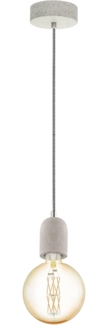 Eglo 32531 Pendelleuchte 1 flammig E27 BETONOPTIK SW-WS YORTH