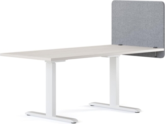 RICOO Akustik Trennwand für Schreibtisch ZAP0760-G 75 x 60 x 2 cm Filz Grau Büro Home Office Pinnwand Schall und Sichtschutz