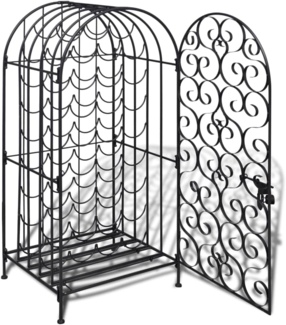 vidaXL Flaschenregal für 35 Flaschen Metall 240943