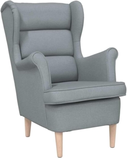 vidaXL Sessel Hellgrau 74x84x100 cm Stoff 4016895