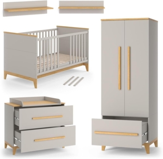 Vitalispa Kinderzimmer-Set Cashmere-Eiche 5 Teile, Malia