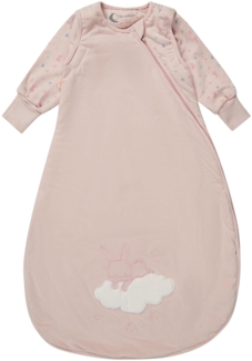 Sterntaler Schlafsack mit Armen 70cm Hase Hanni - Jersey, leicht wattiert - abnehmbare Ärme mit Klettverschluss & Handstulpen - 2-Wege-Reißverschluss & Kabelöffnung - für Mädchen - 1,00 TOG, quarzrosa