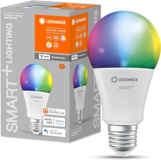 LEDVANCE E27 LED Lampe Wifi, Birnenform Leuchtmittel mit 14 W (1521Lumen) ersetzt 100 W Glühbirne, dimmbar, RGBW Lichtfarbe (2700-6500K), kompatibel mit Alexa, google oder App, Lampen im 1er-Pack