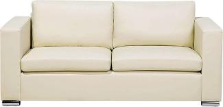 3-Sitzer Sofa Leder beige HELSINKI