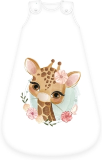 Herding Baby Best Baby-Schlafsack, Giraffen-Motiv, 90x45 cm, Seitlich umlaufender Reißverschluss und Druckknöpfe