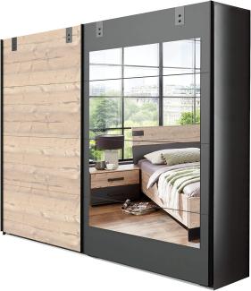 Komplettschlafzimmer >Malmö< (B/H/T: 447x210x210 cm) in Graphit