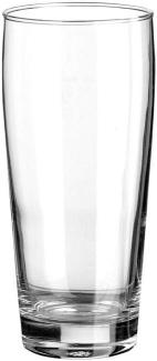 Esmeyer Arcoroc Bierglas "WILLI", Inhalt: 0,33 l mit Füllstrich bei 250 ml, spülmaschinengeeignet, Durchmesser: 67 mm, Höhe: 143 mm, gepackt zu 12 Stück (410-030) , Verpackungseinheit: 12 Stück