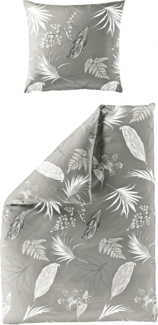 BIERBAUM Bettwäsche 3948, Mako-Satin, 2 teilig, Mako-Satin, 100 % Baumwolle, pflegeleicht