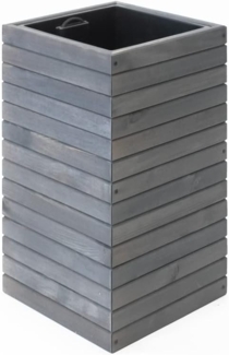 Westmann Holz Pflanzkübel Mono | grau | 33x33x56