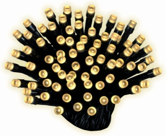 Kaemingk LED-Lichterkette LED Basic-Beleuchtung Outdoor L. 600cm 80L schwarz/warmes weiss