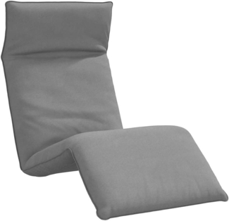 vidaXL Gartenliege Sonnenliege Klappbar Grau 175 x 54 x 8,5 cm Oxford-Gewebe, 1 St.