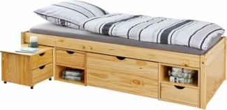 Jugendbett Claas 90x200 Kiefer massiv natur lackiert