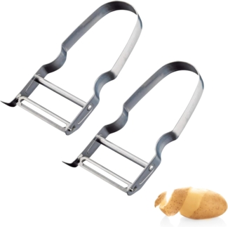 WESTMARK Sparschäler 2 Stück, Gemüse-/Spargel, »Steel«