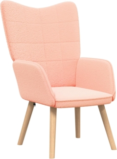 vidaXL Entspannungsstuhl Rosa 62 x 67 x 95,5 cm Stoff 42001779