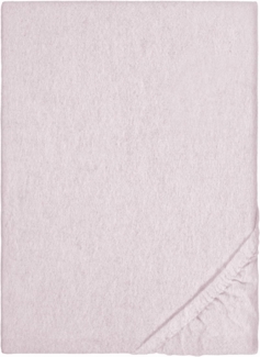 biberna Melange-Flanell Spannbetttuch 0841380 MELANGE UNI, rose, 1x 180x200 cm - 200x200 cm