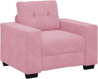 vidaXL Sessel Rosa 60 cm Samt 4105101