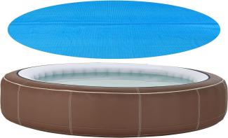 Solar Poolabdeckung ⌀244 cm Blau [en. casa]