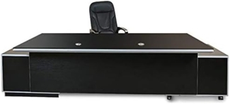 Jet-Line Schreibtisch Büromöbel Chef Schreibtisch KEHL in schwarz XXL in