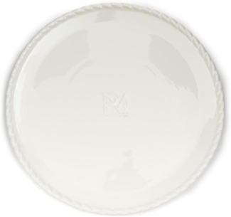 Rivièra Maison Servierplatte Speiseteller Elegant Twist Dinner Plate Weiß