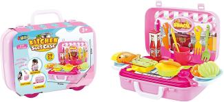 Mobile Küche rosa 34,5 cm