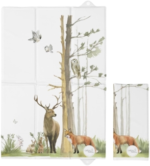 Baby Comfort Faltbare Baby-Reise-Wickelunterlage, weich, wasserdicht, tragbar, Wald