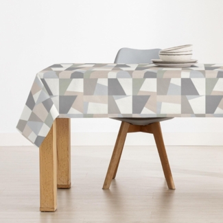 Belum Tischdecke, schmutzabweisend, Größe 100x155 cm, extraweich, mehrfarbig, 100, Stoff 100% Bio-Baumwolle, Modell Natacha 1 Soft