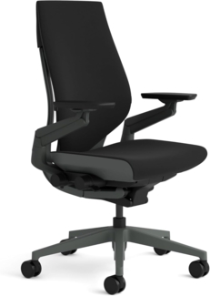 Steelcase Gesture Bürostuhl mit Bezug in Onyx Schwarz, 66x62. 5x104 cm