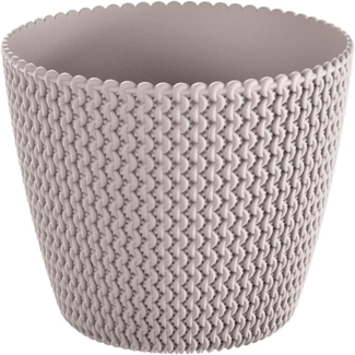 Runder Pot 8L Prosperplast Splofy von MOCCA -Farbkunststoff, Ø25,9 x 22 cm