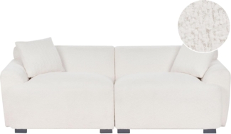 Sofa KORIO Bouclé Cremeweiß 3-Sitzer